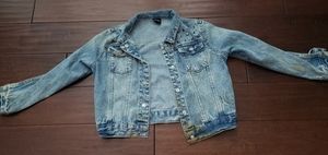 Girls Light Wash Preowned Jean Jacket